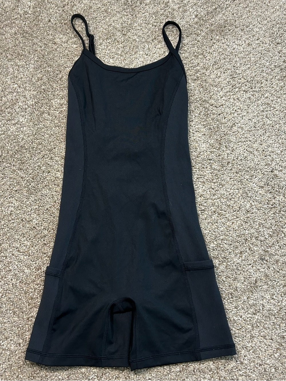 aerie Black Fitted Jumpsuit Romper